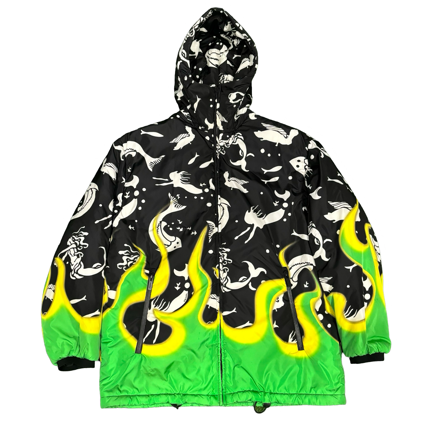 Prada FW18 Flame Puffer Jacket