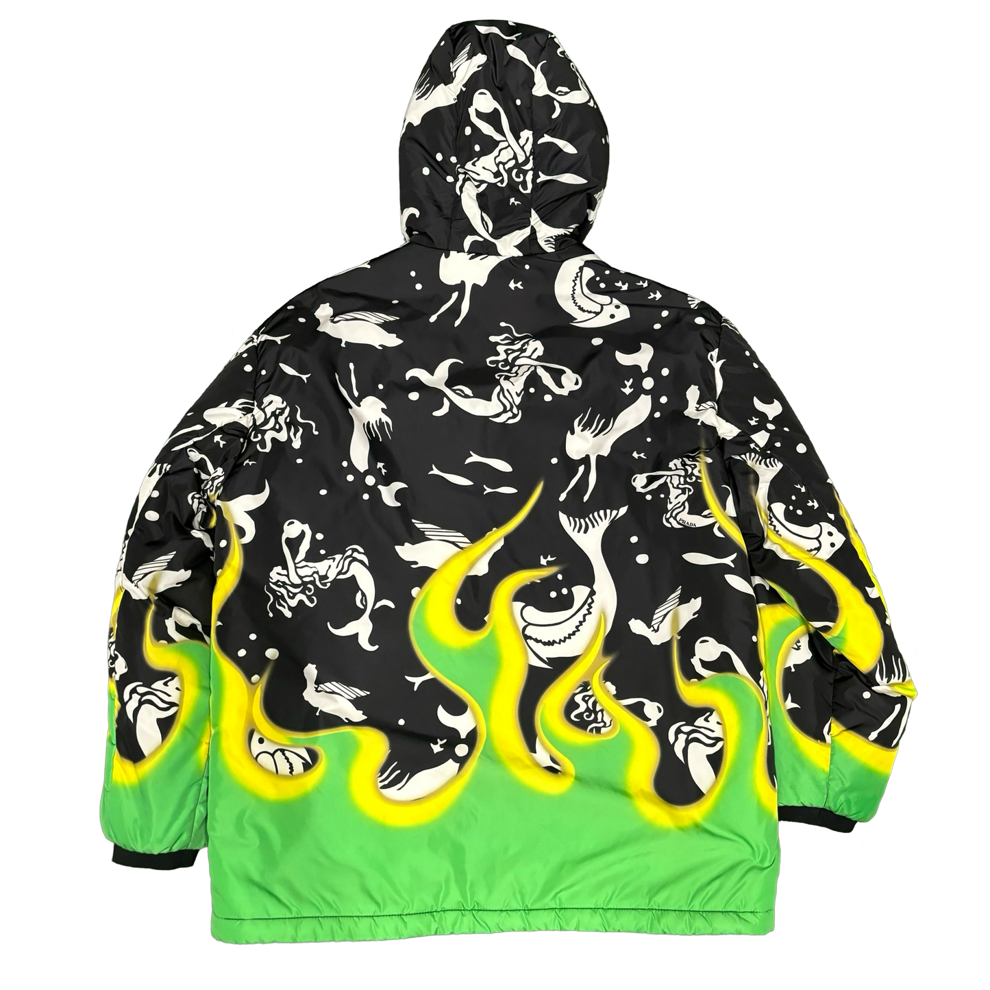 Prada FW18 Flame Puffer Jacket