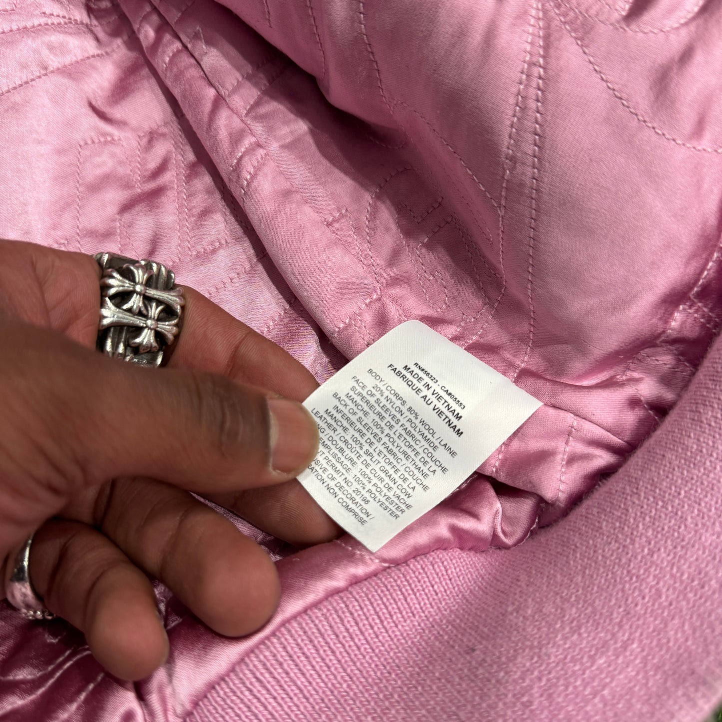 Nike X Nigo Pink Varsity Jacket