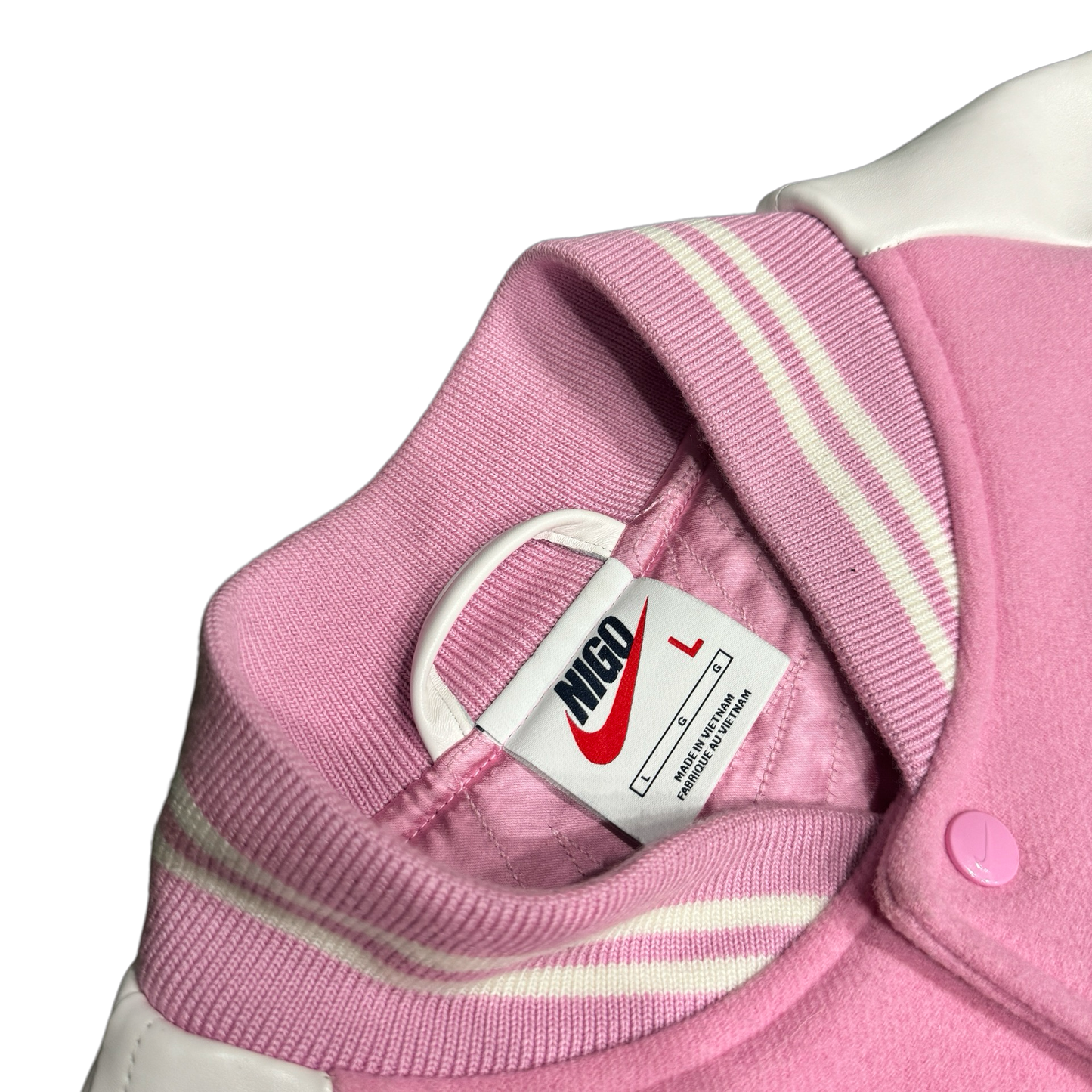 Nike X Nigo Pink Varsity Jacket