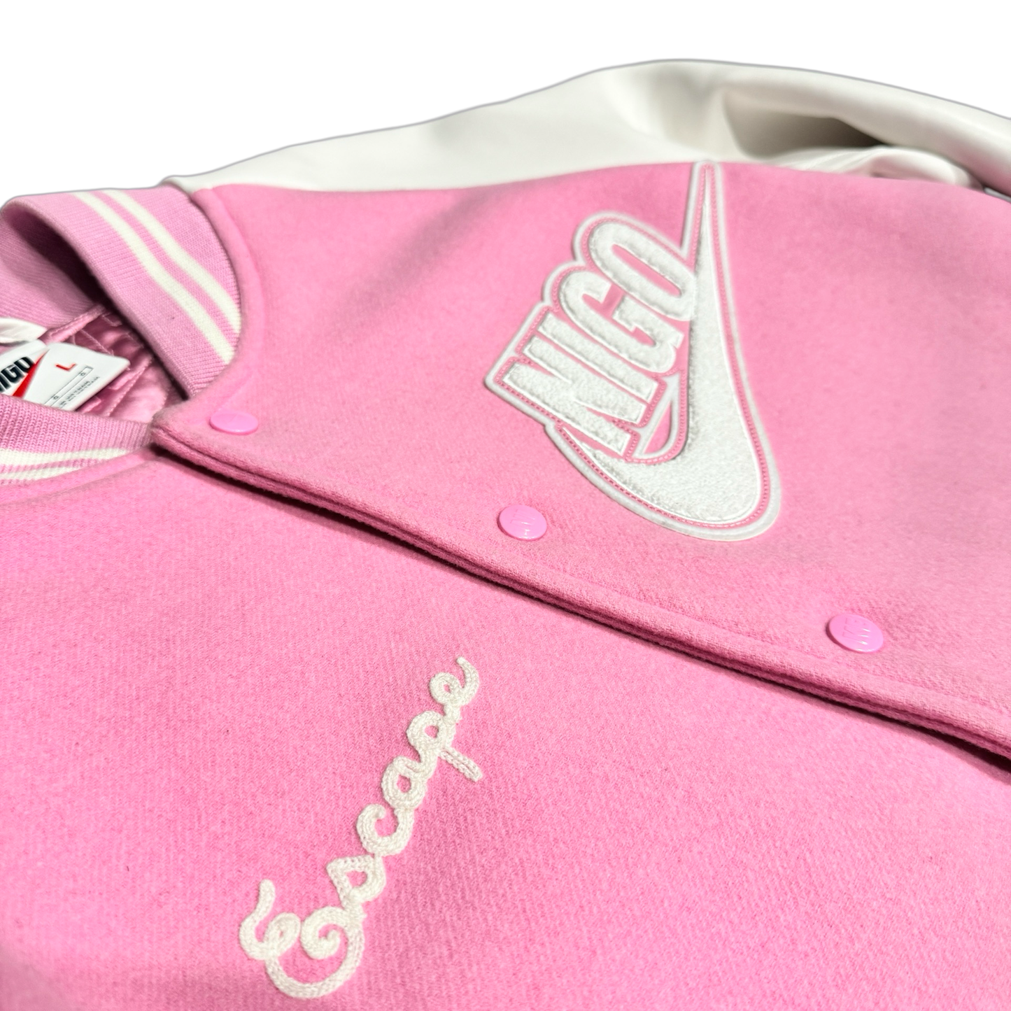 Nike X Nigo Pink Varsity Jacket