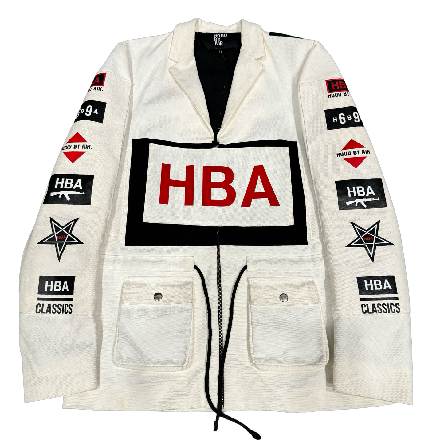 Hood By Air White Military Jacket