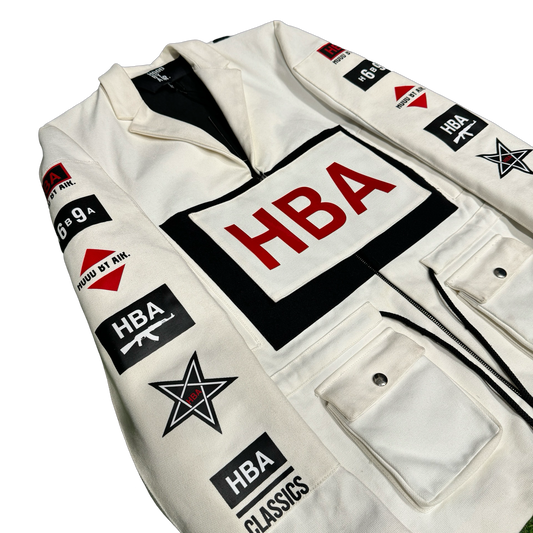 Hood By Air White Military Jacket