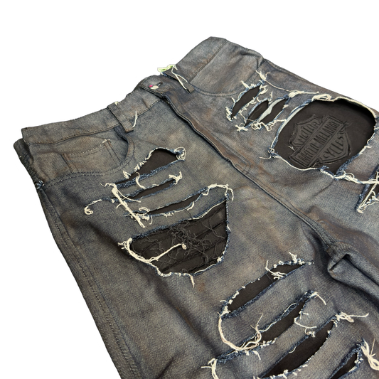 Misére Moderne Distressed Moto Jeans