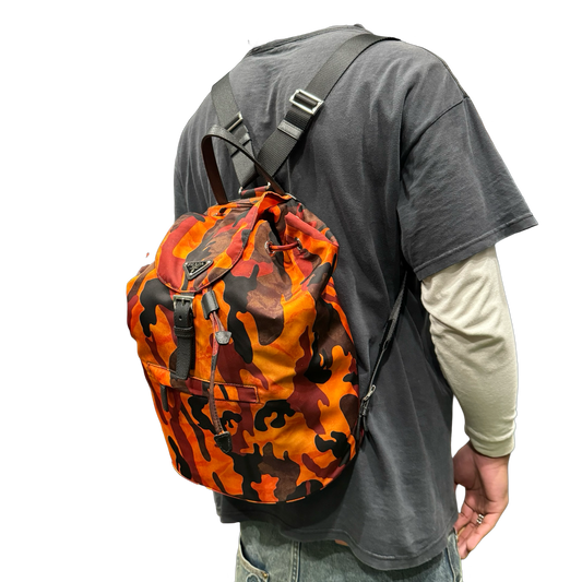 Prada Re-Nylon Camouflage Backpack