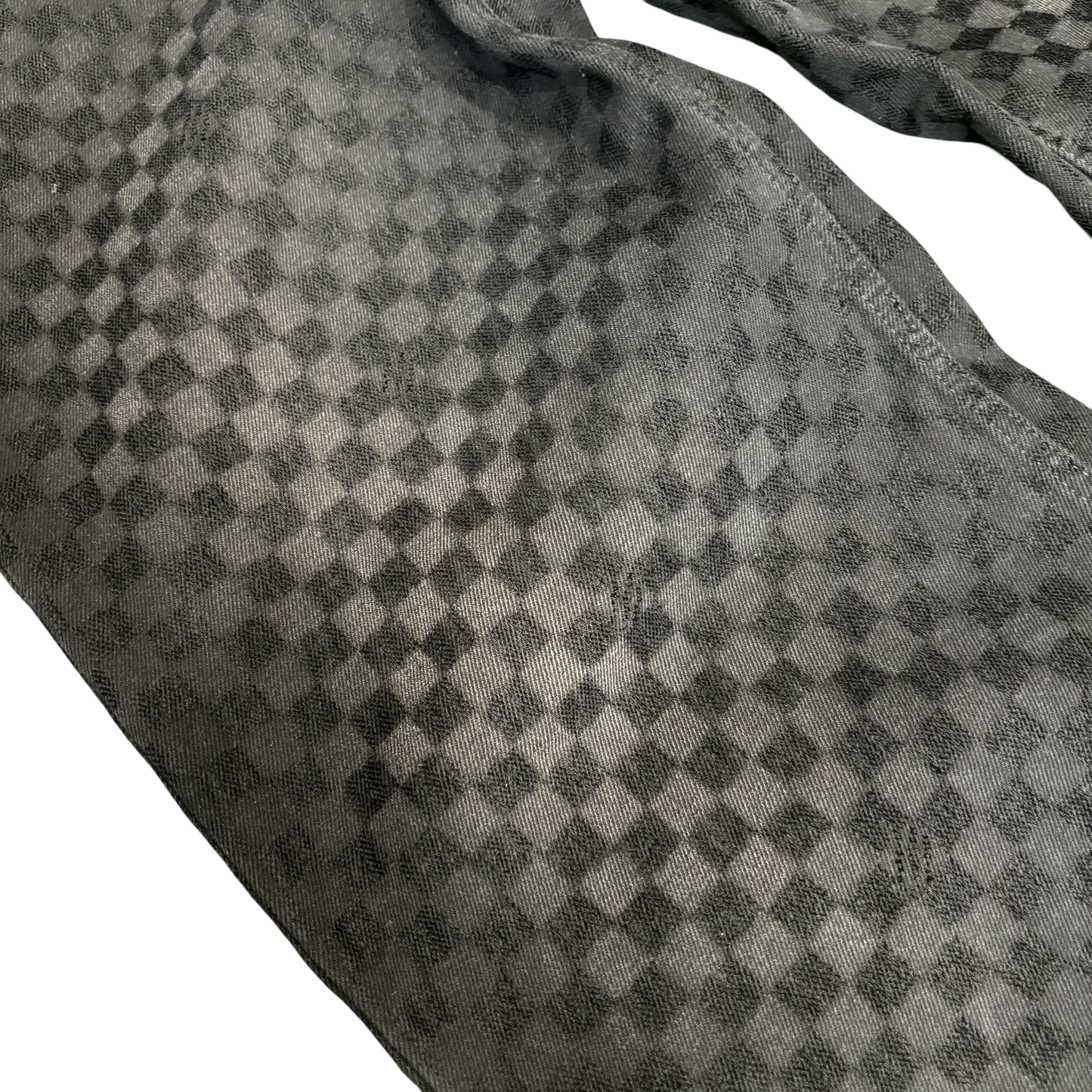 Louis Vuitton Damier Black Wide Leg Denim