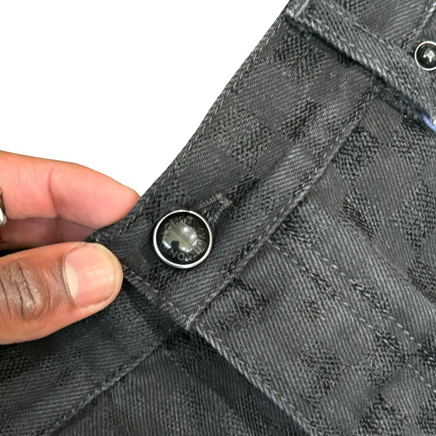 Louis Vuitton Damier Black Wide Leg Denim