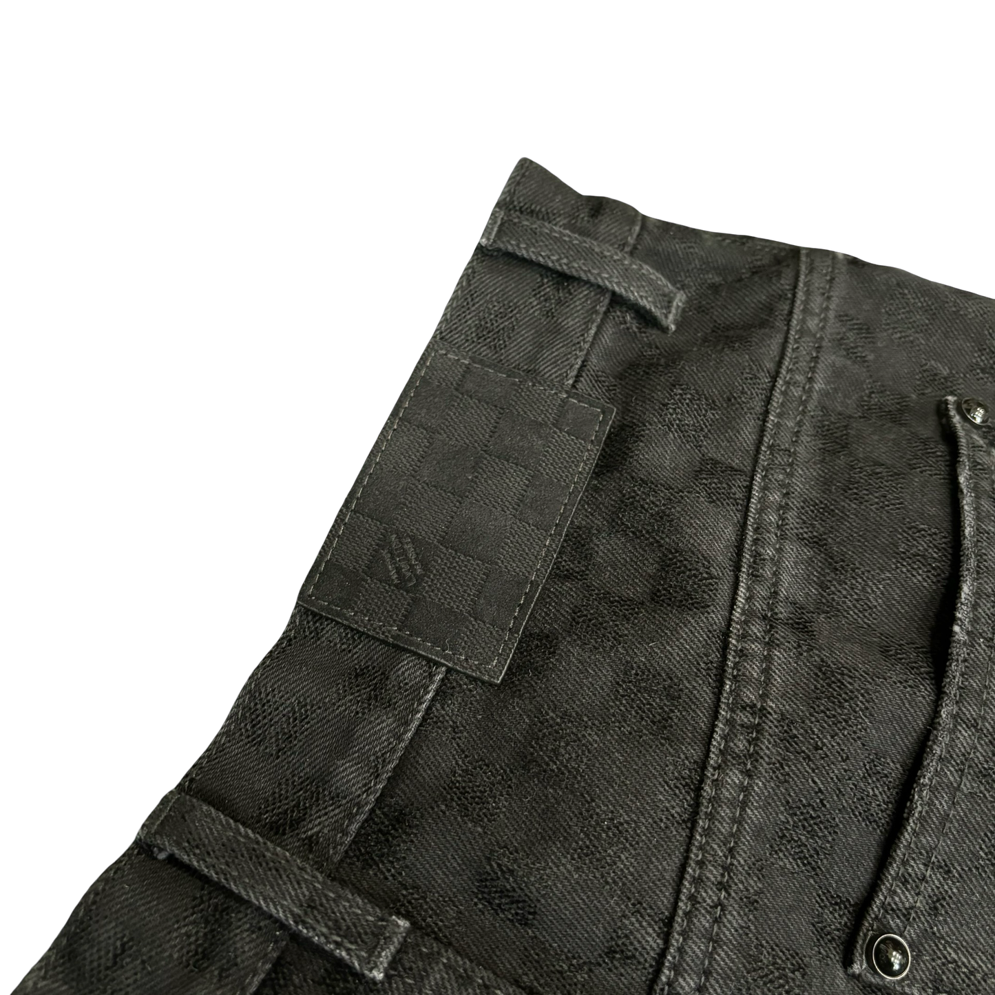 Louis Vuitton Damier Black Wide Leg Denim