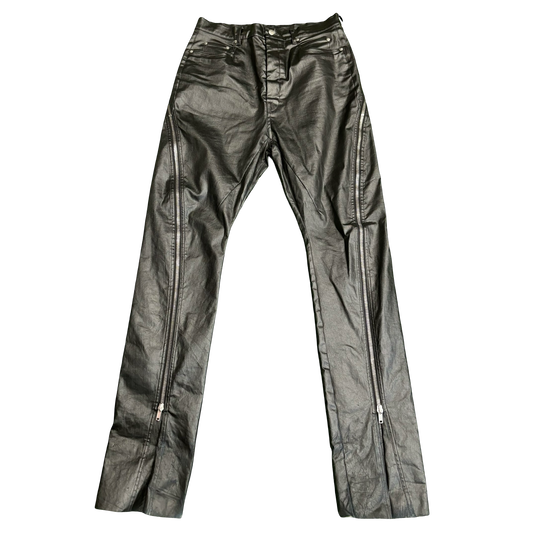 Rick Owens Waxed Aircut Bolan Denim