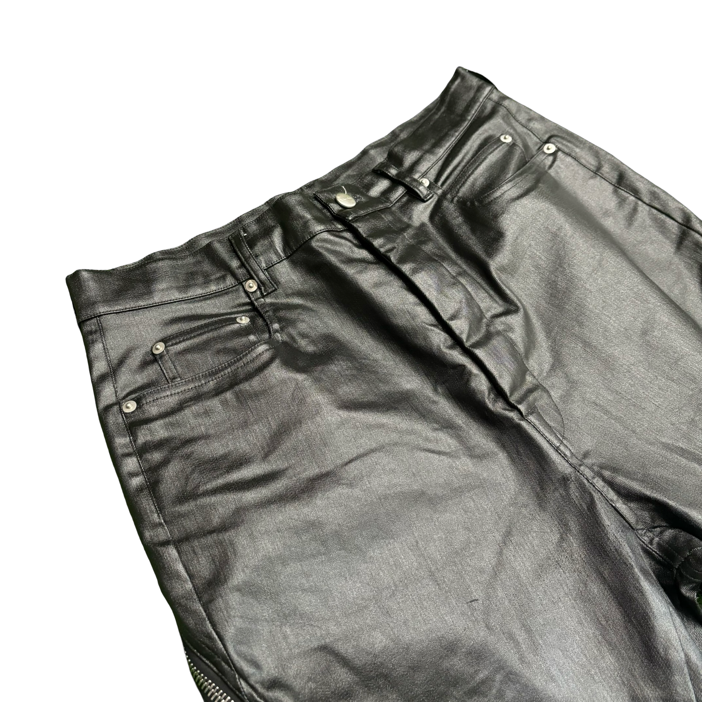 Rick Owens Waxed Aircut Bolan Denim
