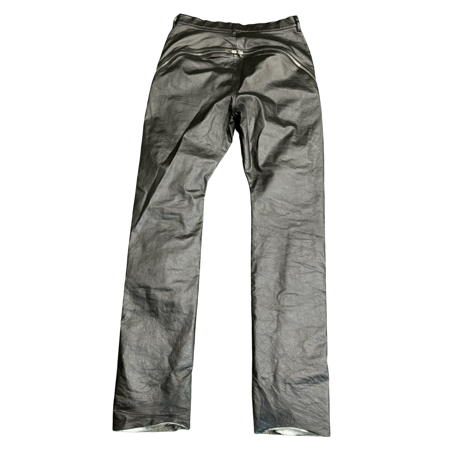 Rick Owens Waxed Aircut Bolan Denim