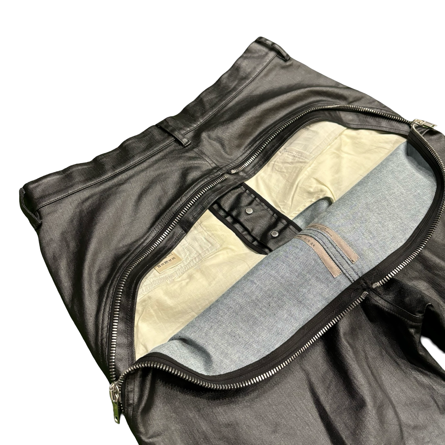 Rick Owens Waxed Aircut Bolan Denim