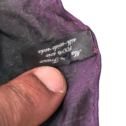 Chrome Hearts Silk Skull Motif Scarf