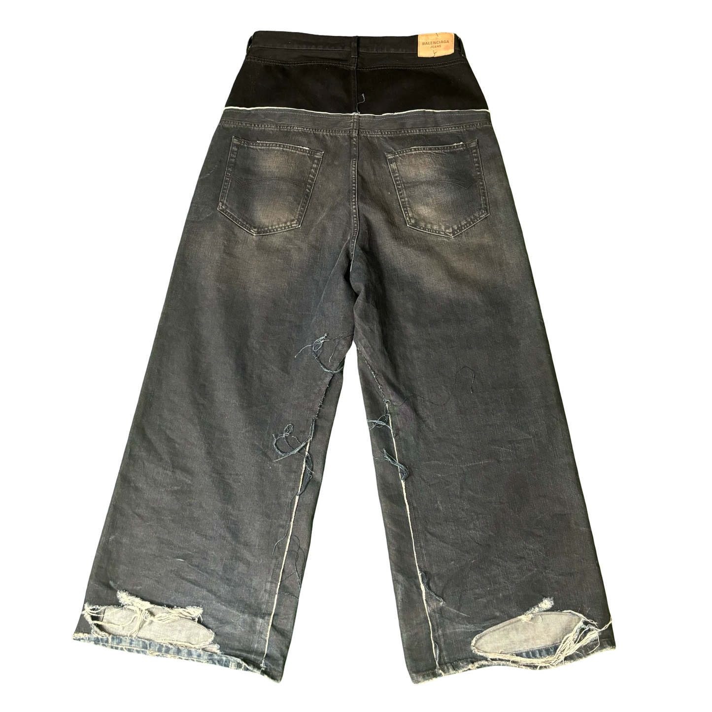 Balenciaga “Cut-Up” Hybrid Denim Jeans