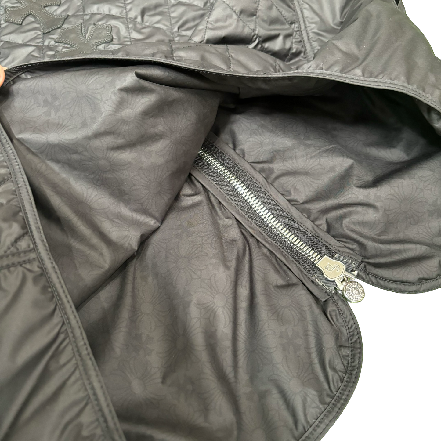 Chrome Hearts Quilted Cemetery Cross Spine Vest