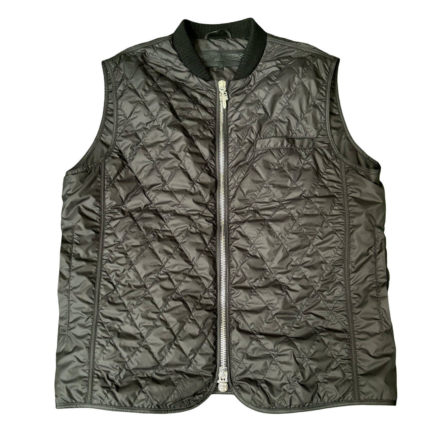 Chrome Hearts Quilted Cemetery Cross Spine Vest