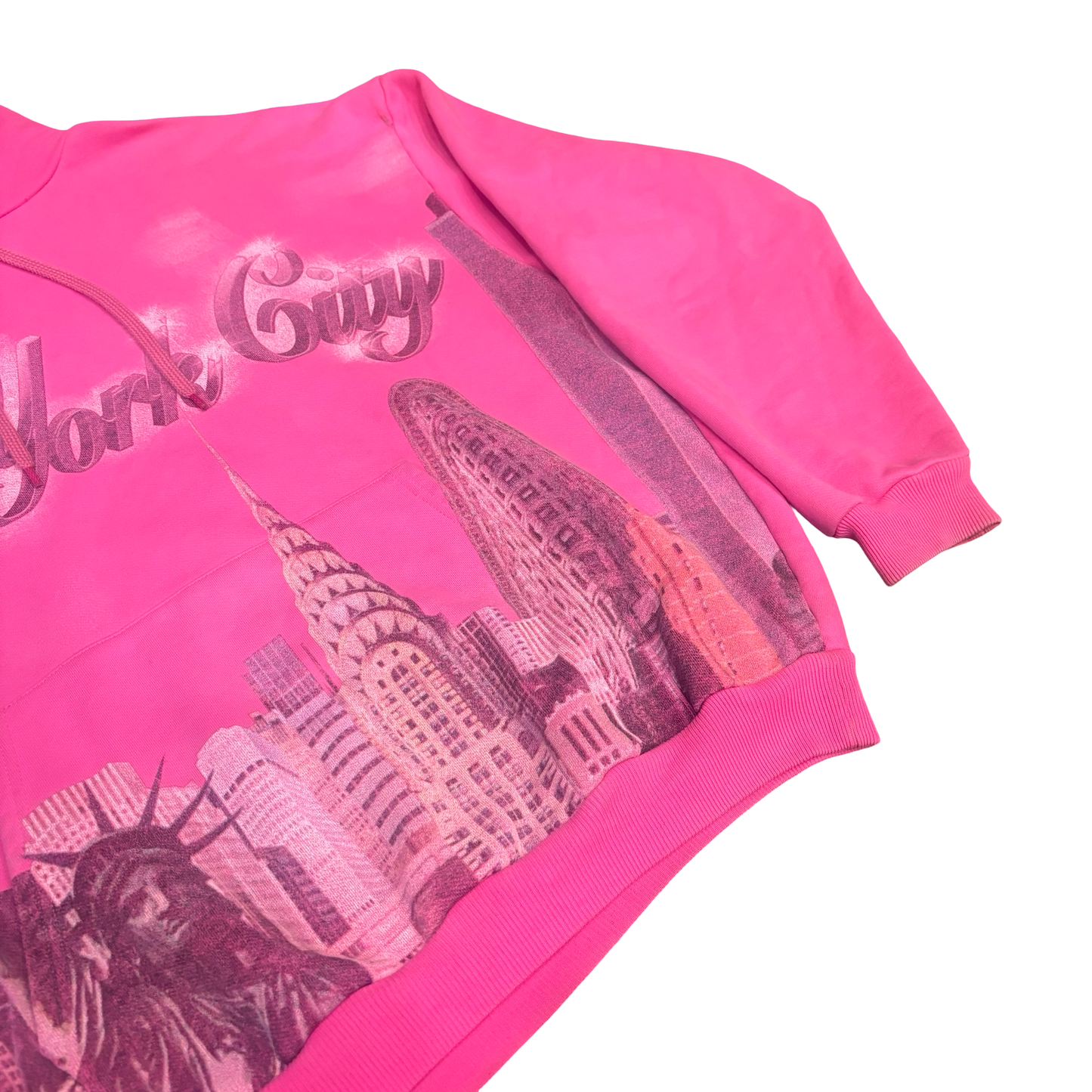 Balenciaga New York Pink Airbrushed Hoodie