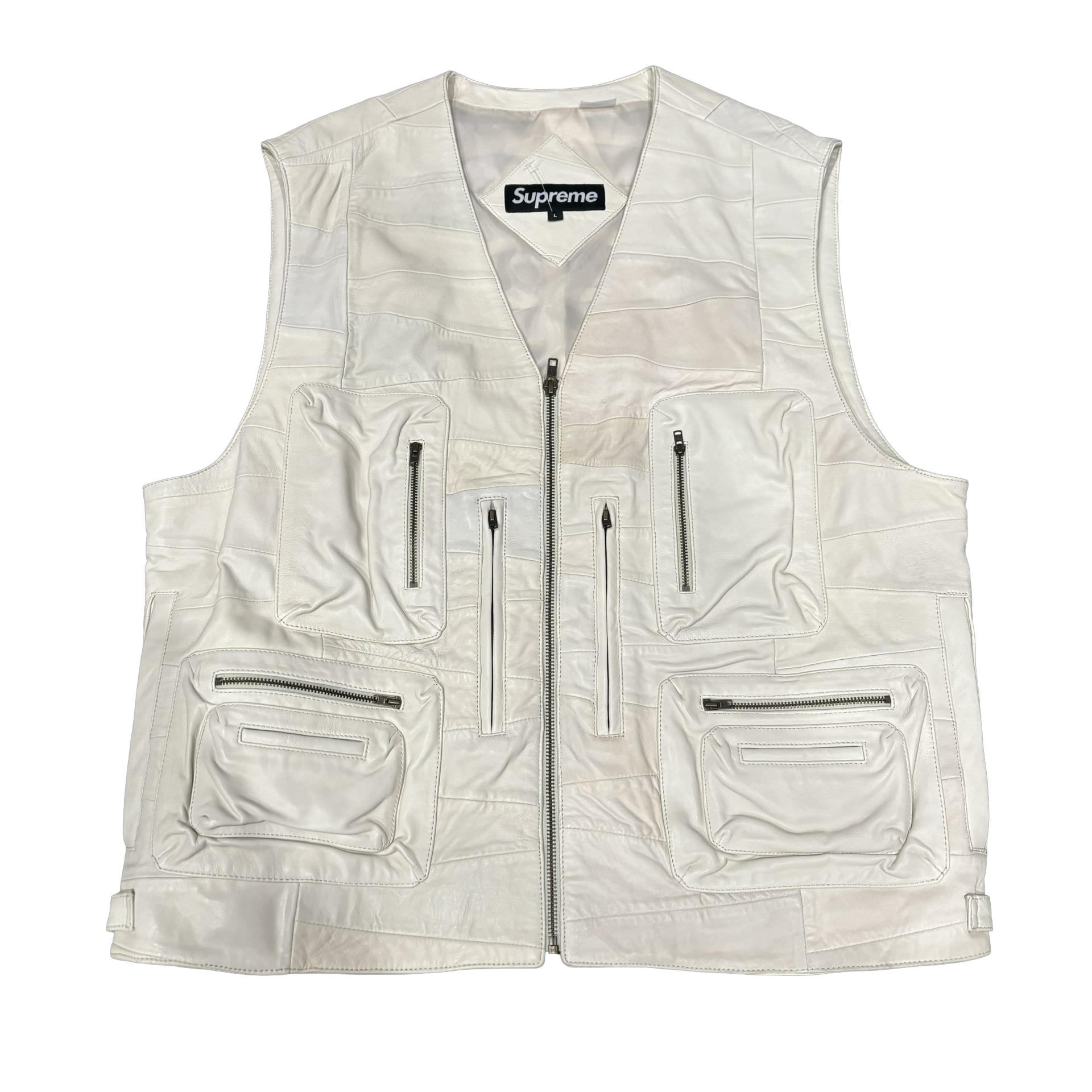 Supreme Patchwork Leather Cargo Vest – The Topic NYC