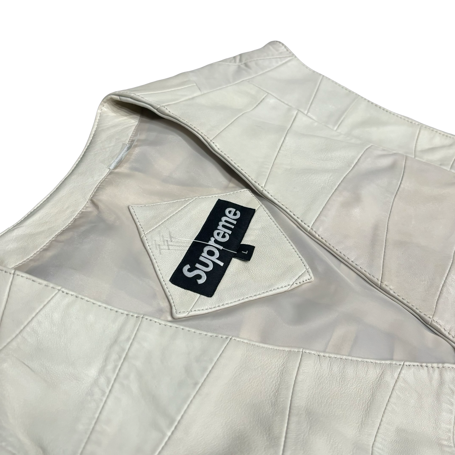 Supreme Patchwork Leather Cargo Vest