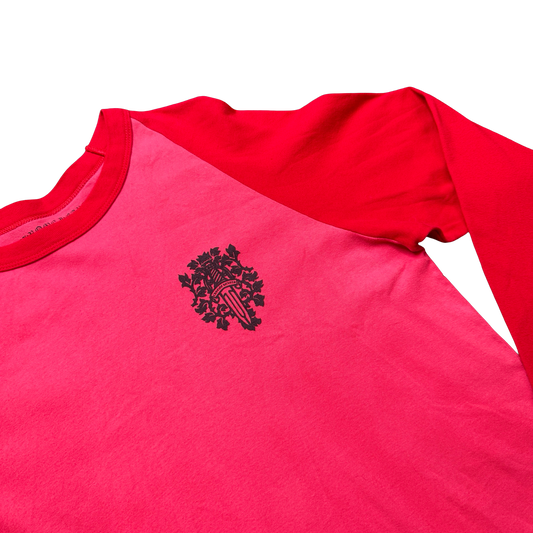 Chrome Hearts Red Baseball Shirt