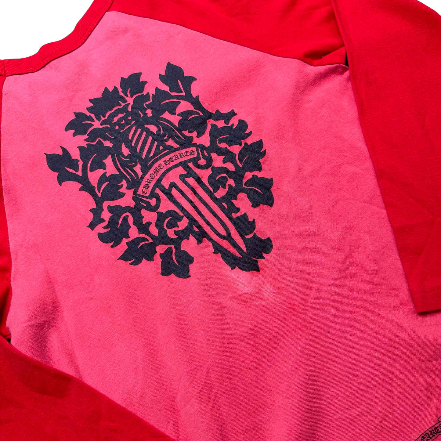Chrome Hearts Red Baseball Shirt
