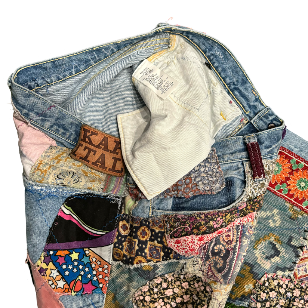 Kapital Hippy Patchwork Flare Jeans