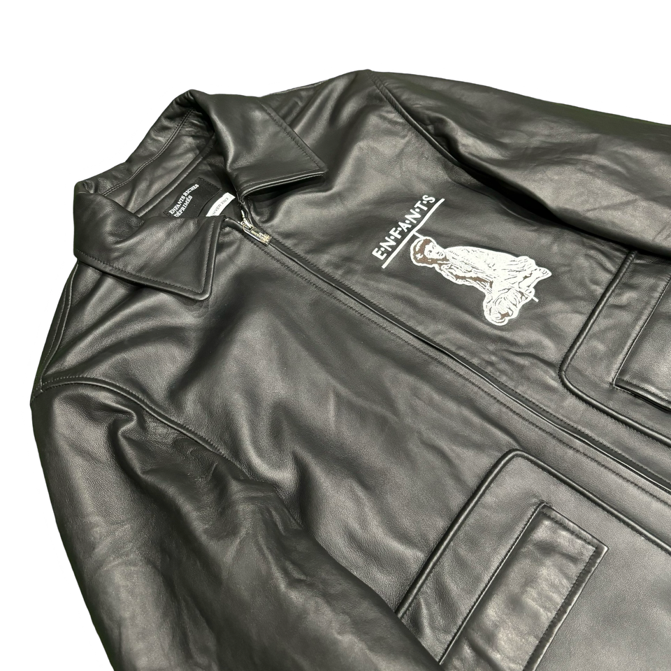 Enfants Riches Déprimés Lambskin Leather Field Jacket
