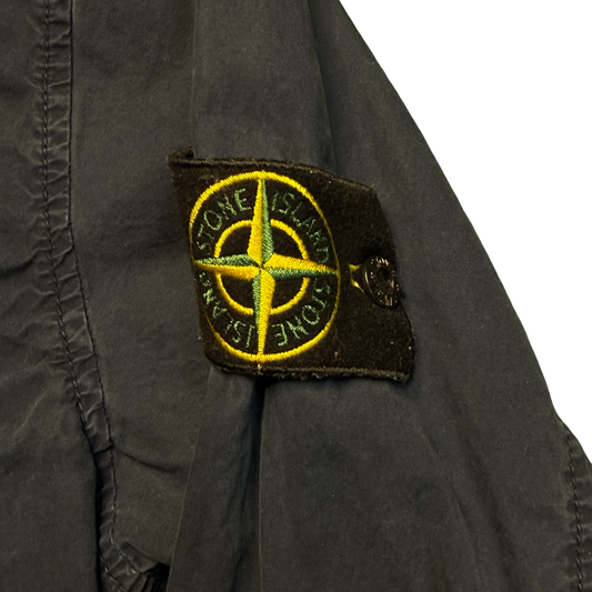 Stone Island Brushed Cotton Canvas Zip Overshirt