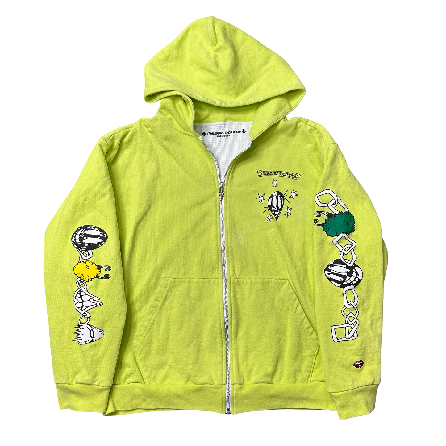 Chrome Hearts Matty Boy Thermal Lined Link Zip Up