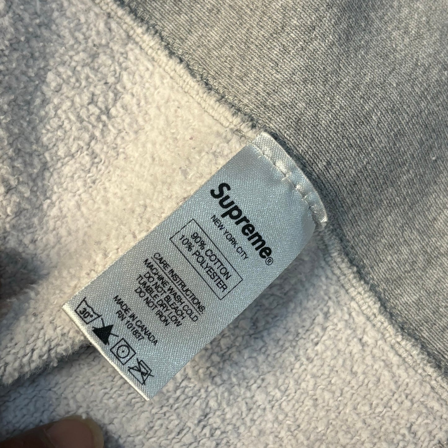 Supreme “Eat Me” Grey Hoodie