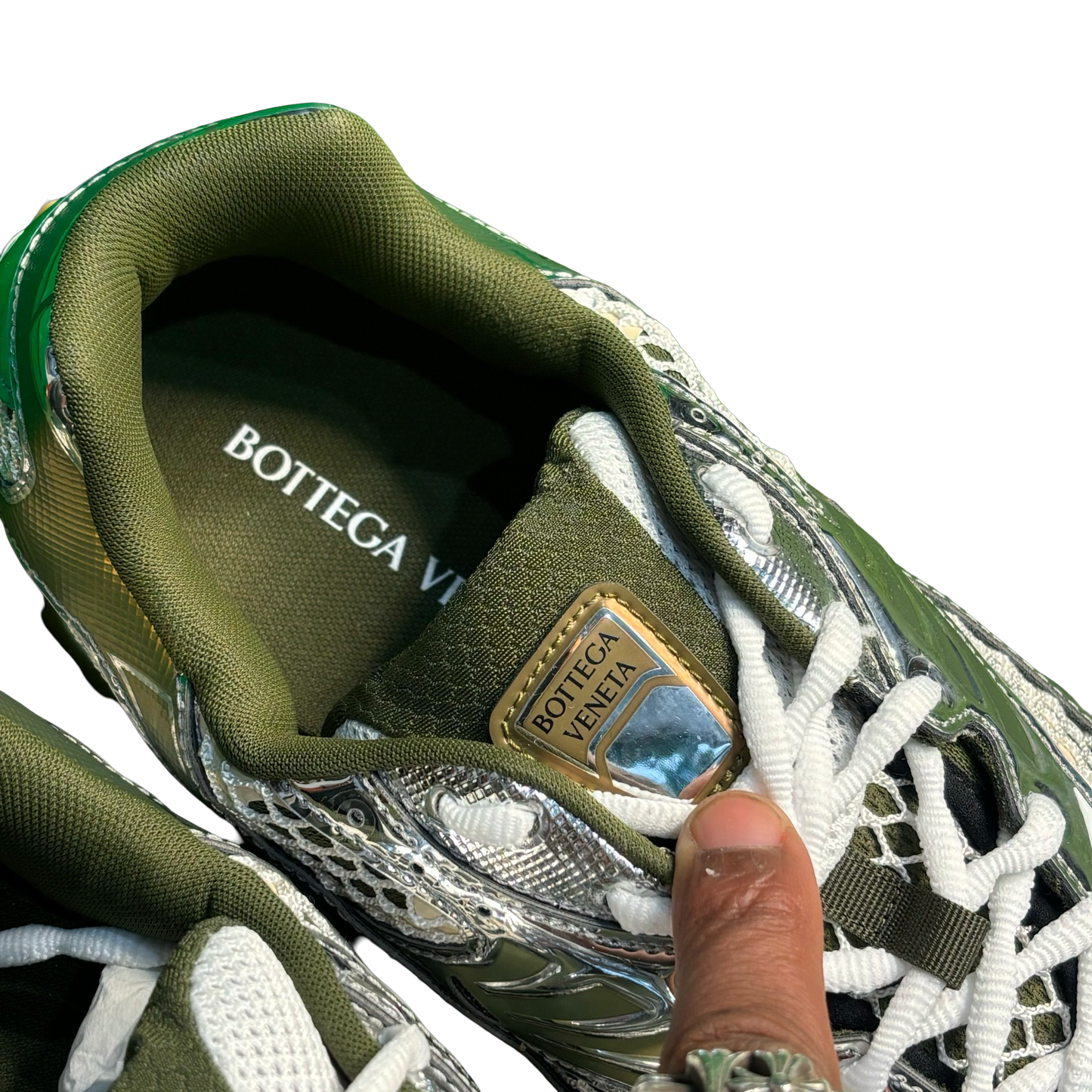 Bottega Venetta Green/Silver Orbit Runners