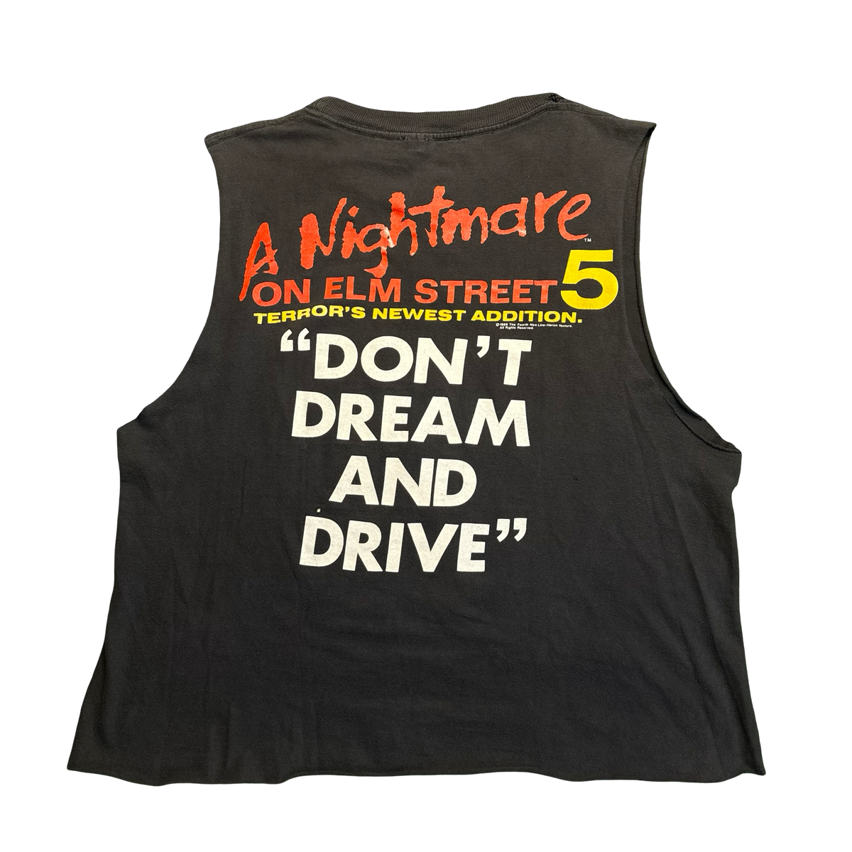 Vintage A Nightmare on Elm Street 5 Cut Off Tee