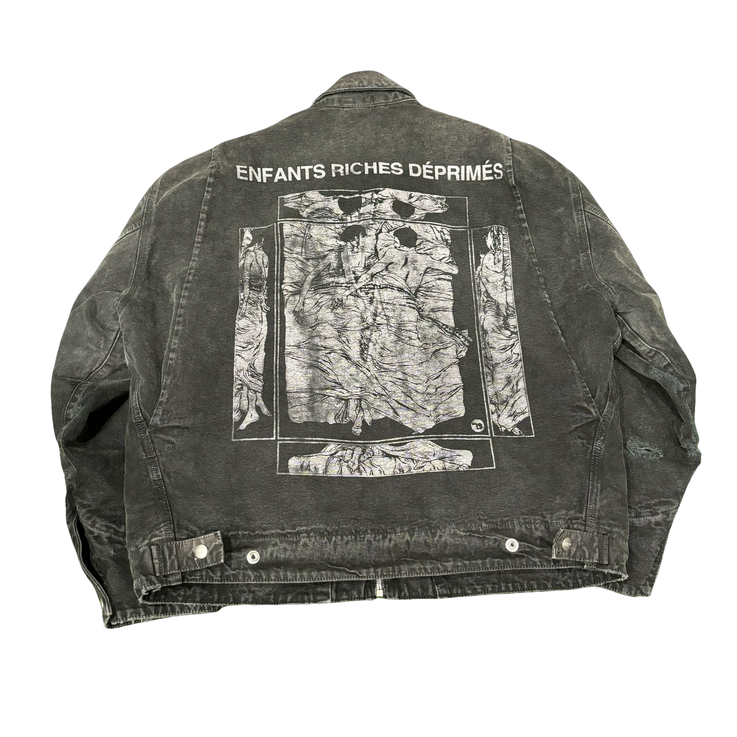 Enfants Riches Deprimes Grey Distressed Work Jacket