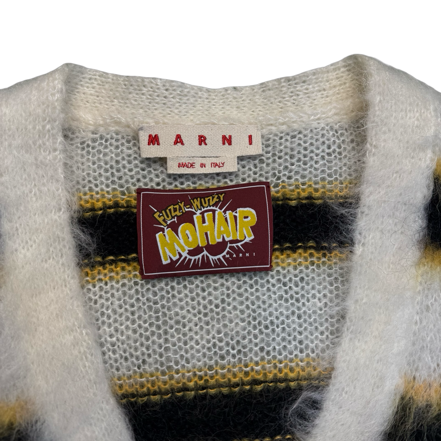 Marni Striped Long Sleeve Cardigan