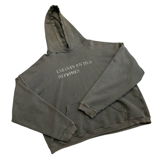 Enfants Riches Deprimes Distressed Grey Hoodie