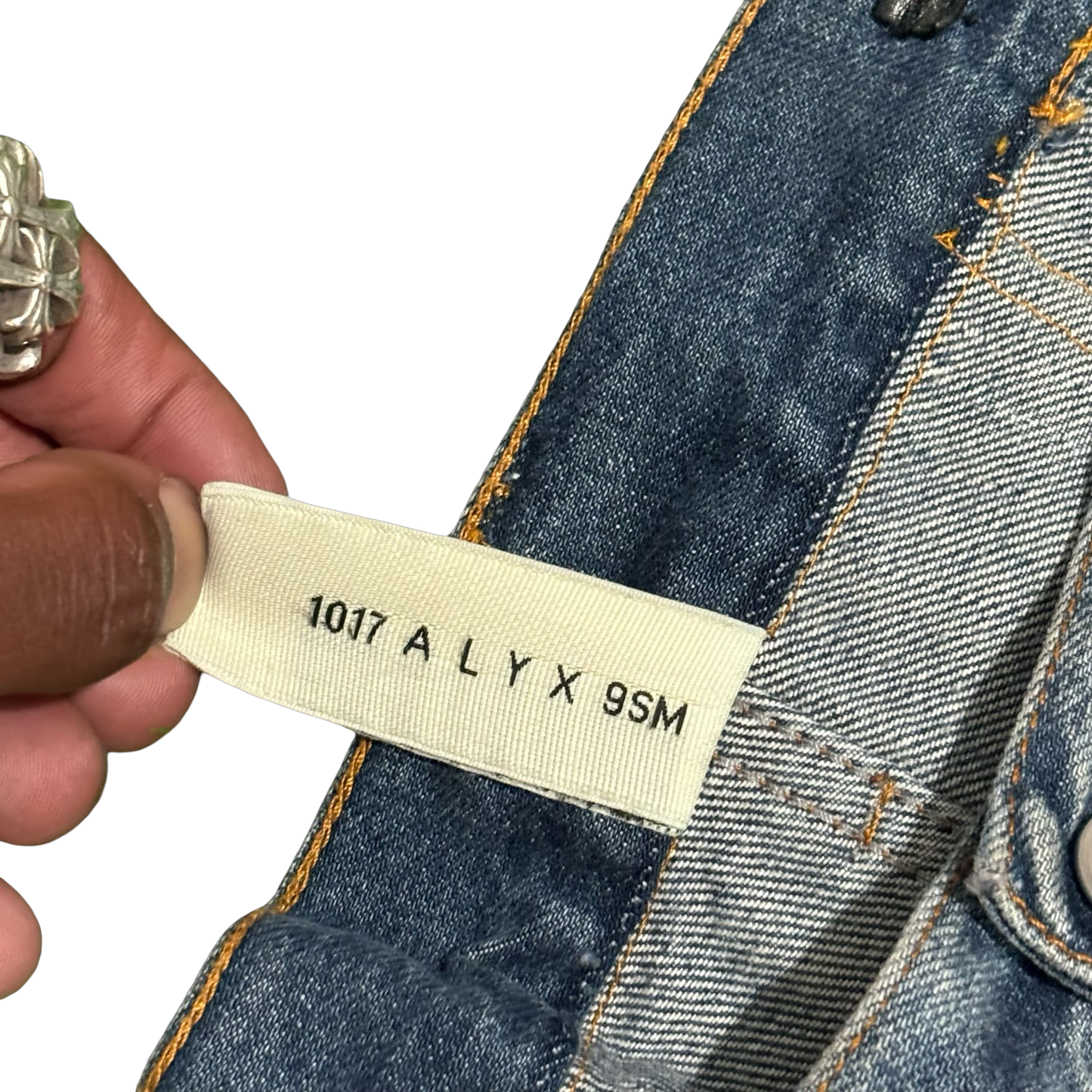 Alyx X Blackmeans Distressed Denim Jeans