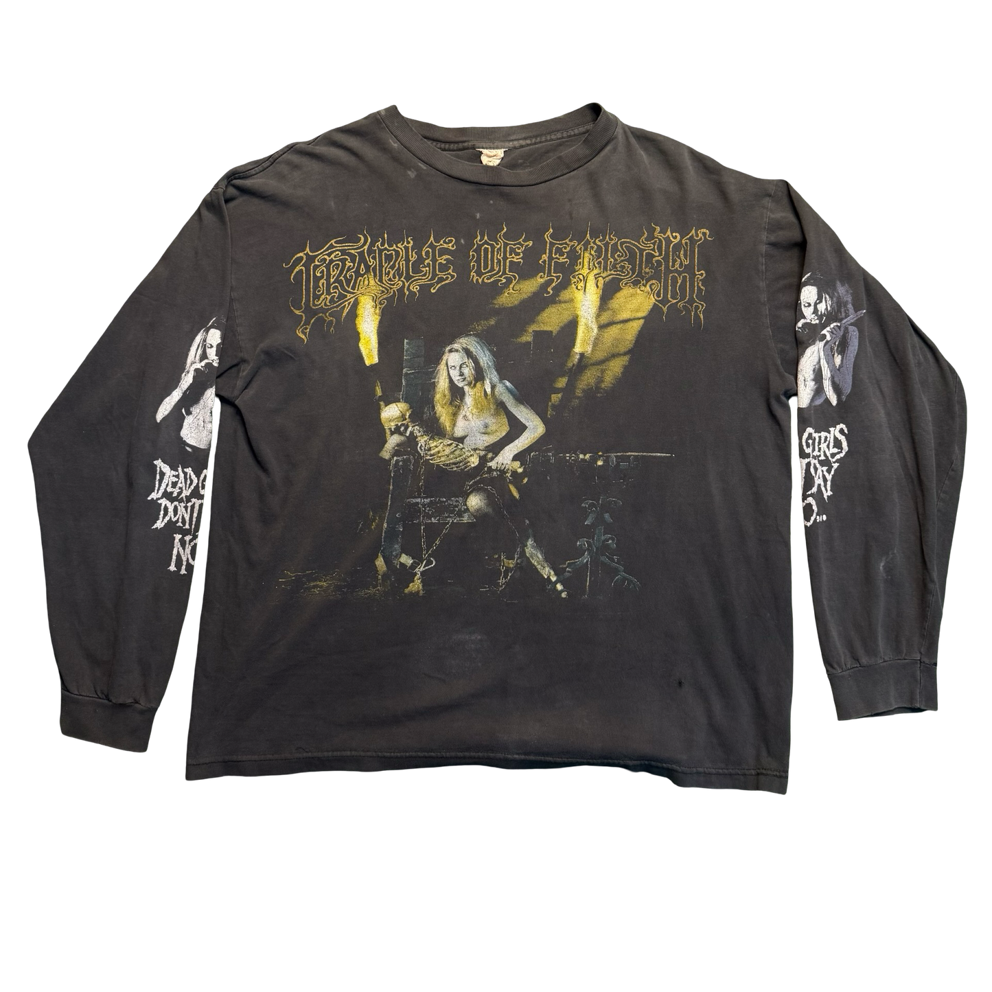Vintage 1997 Cradle of Filth "Dead Girls Don't Say No" Long Sleeve