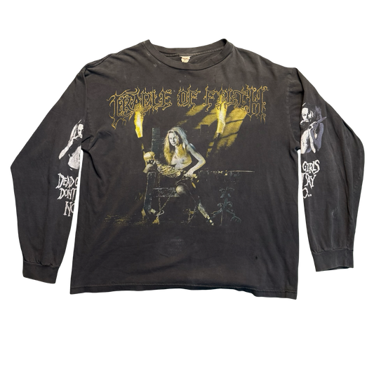 Vintage 1997 Cradle of Filth "Dead Girls Don't Say No" Long Sleeve