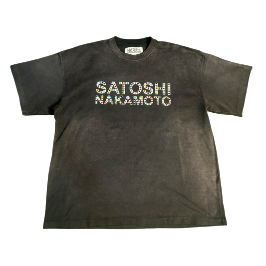 Satoshi Nakamoto Studded Logo Shirt