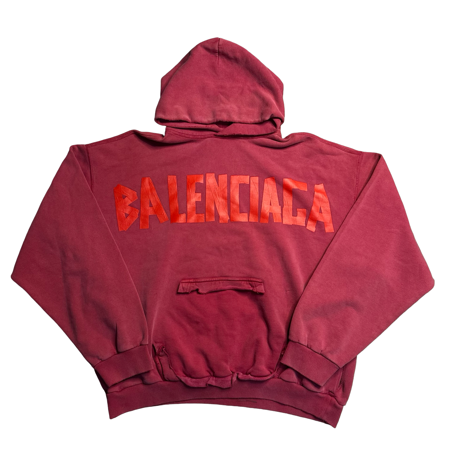 Balenciaga Tape Type Ripped Pocket Hoodie