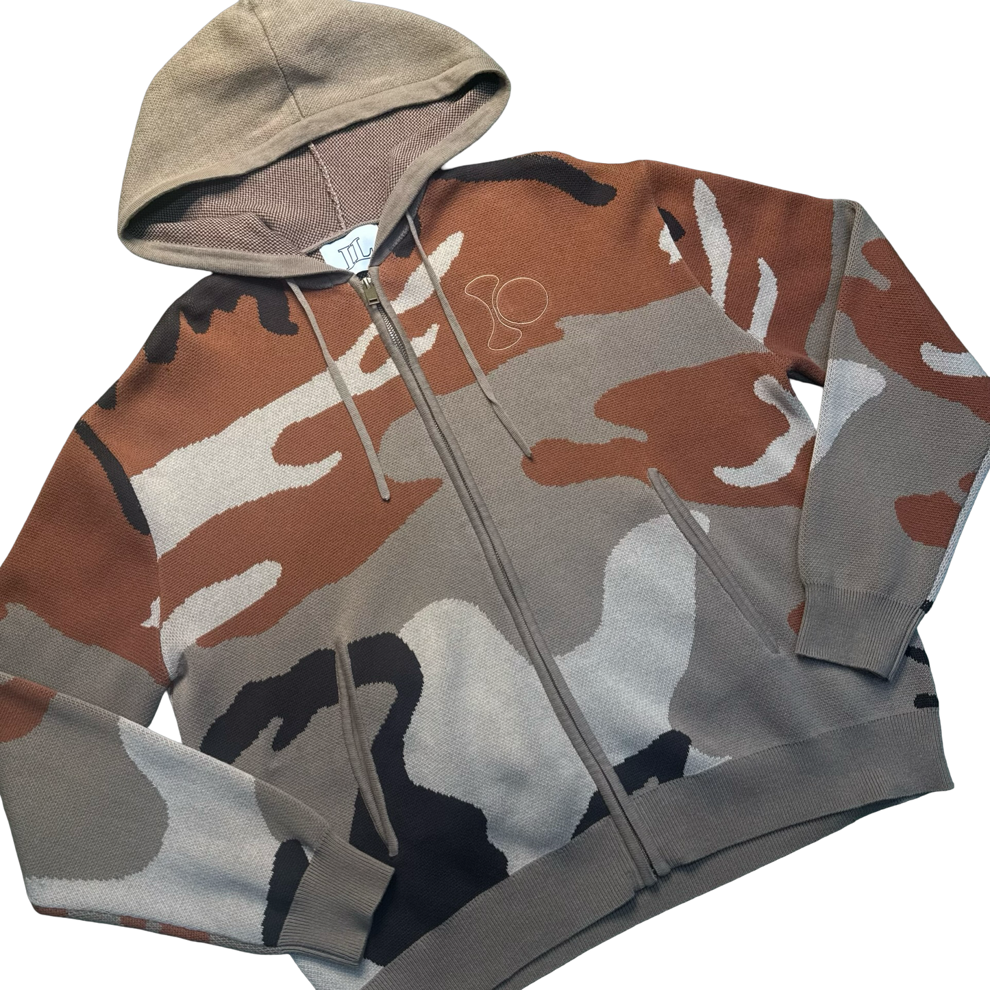 Illegally Owned Tan Camo Zip Up