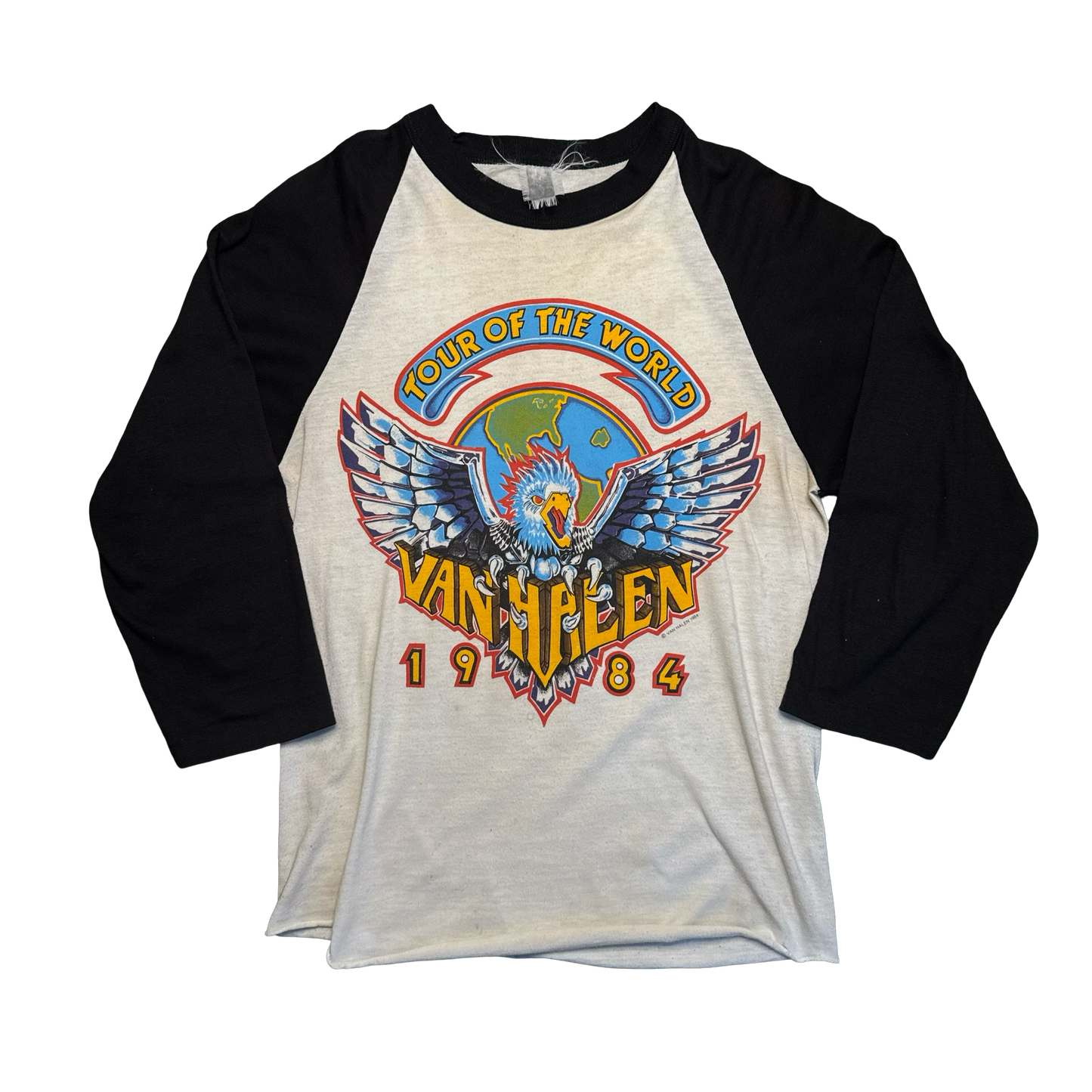 Vintage 1984 Van Halen Tour of the World Tee