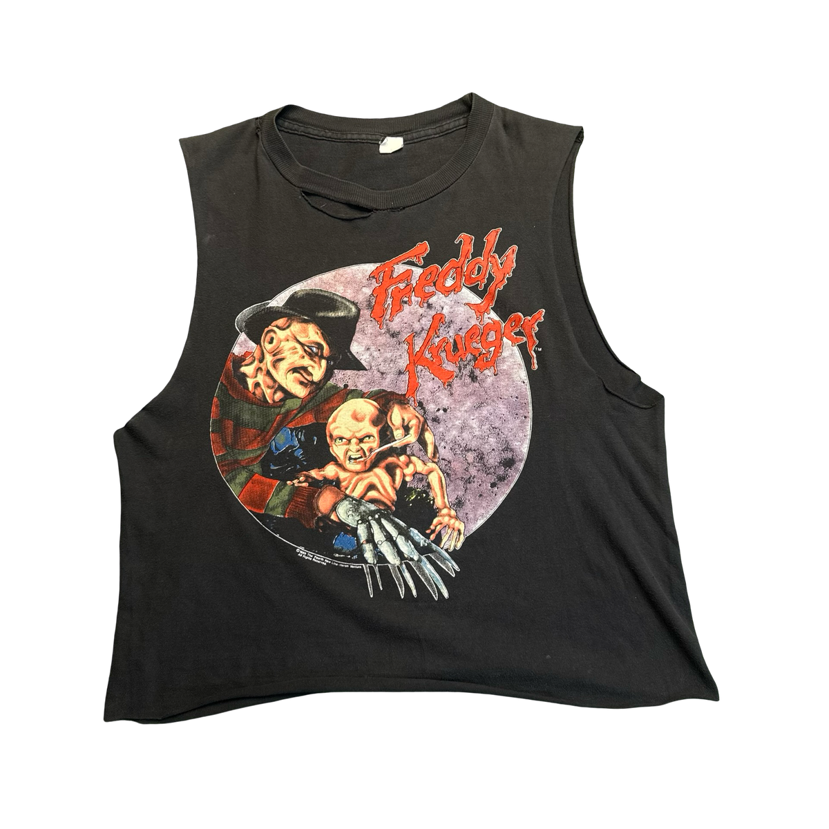 Vintage A Nightmare on Elm Street 5 Cut Off Tee