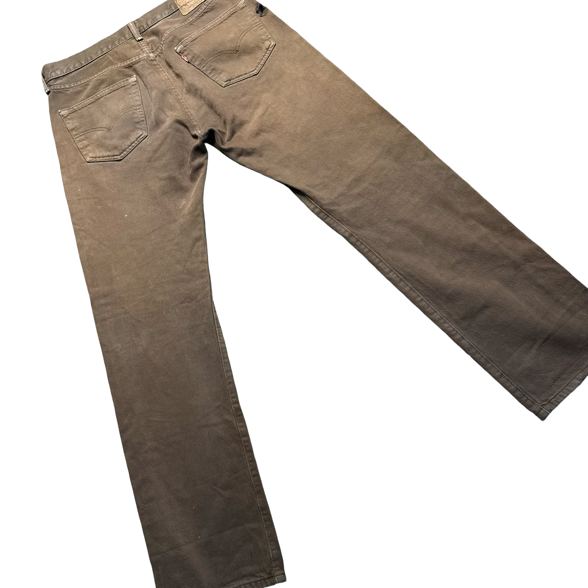 Levi’s 501 Brown Distressed Paint-Splatter Jeans