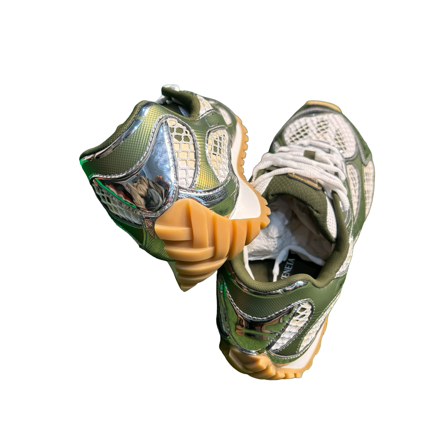 Bottega Venetta Green/Silver Orbit Runners