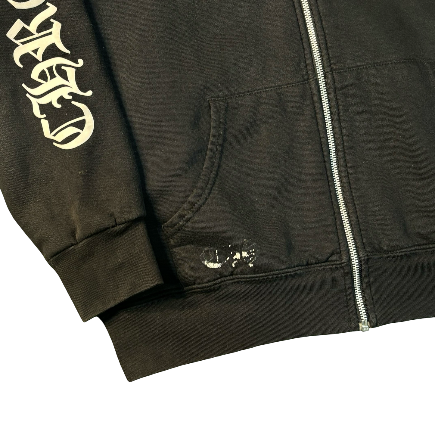 Chrome Hearts Thermal “F*ck You” Scroll Zip-Up Hoodie