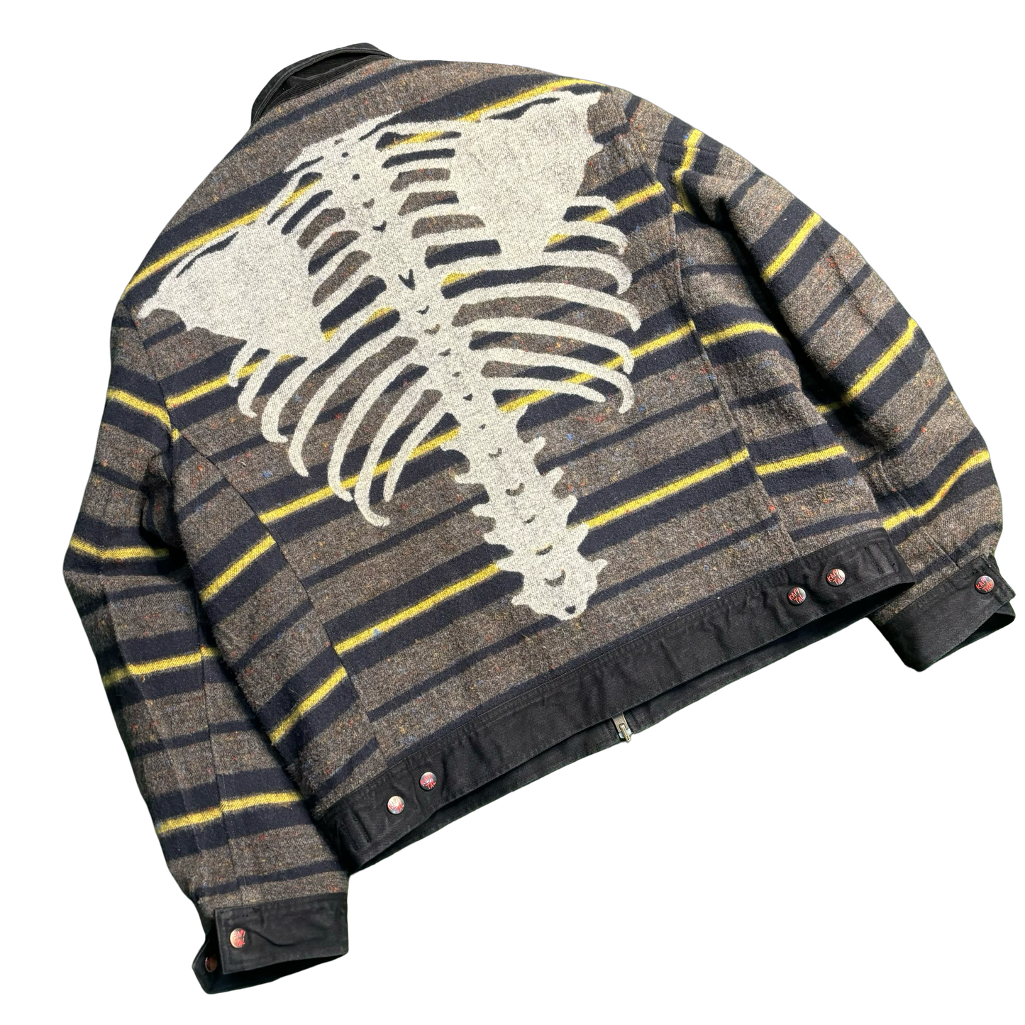 Kapital Denim Bone Lining Reversible Zip-Up Work Jacket