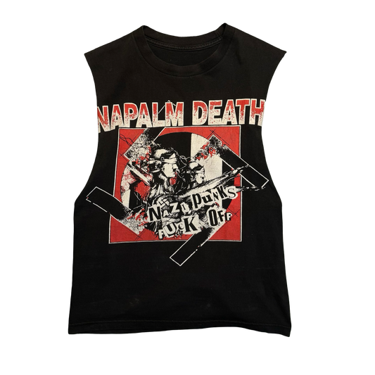Vintage Napalm Death Nazi Punks F*ck Off Cutoff