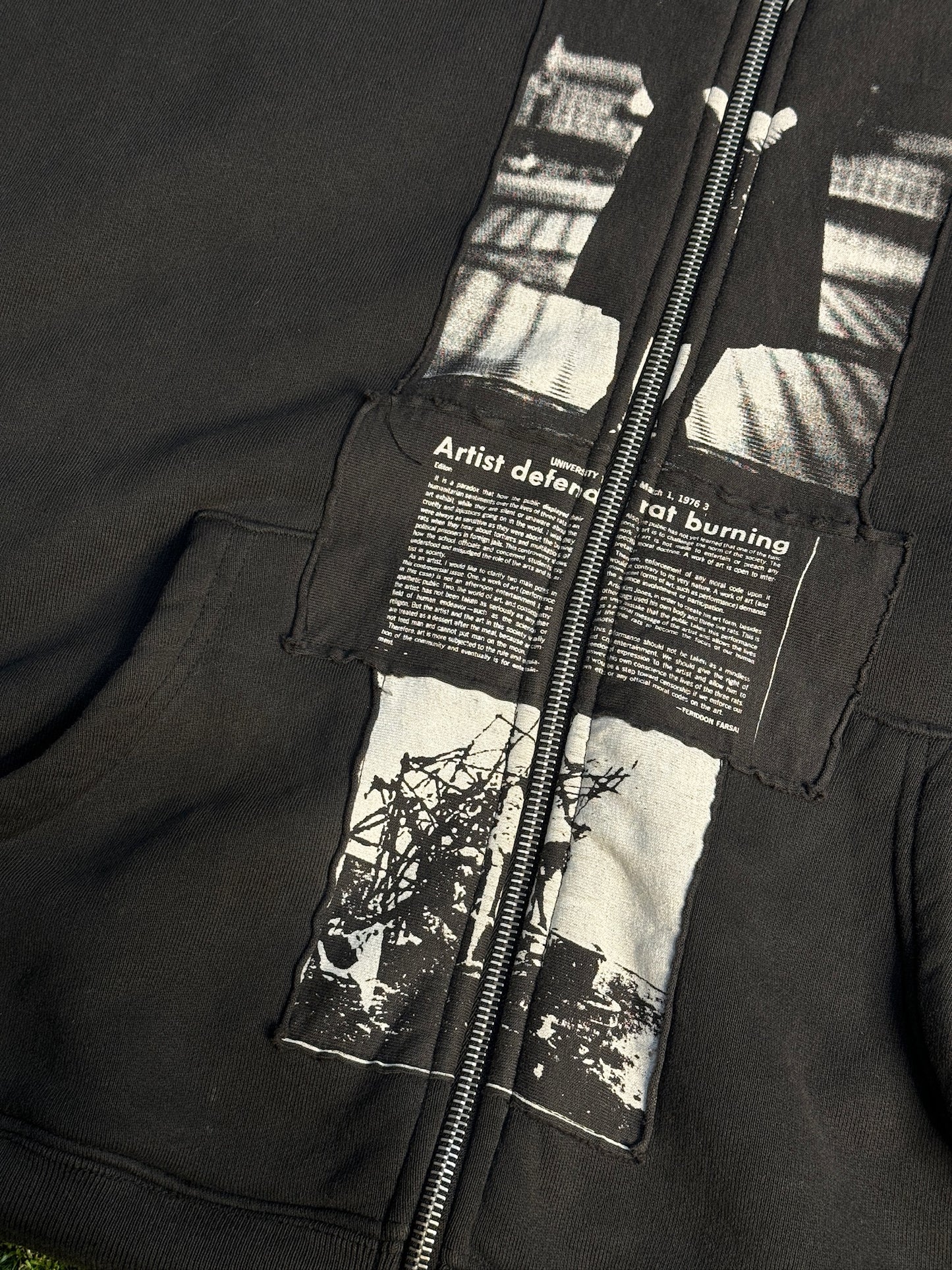 Enfants Riches Déprimés  Artist Defends Baggy Assemblage Zip Up