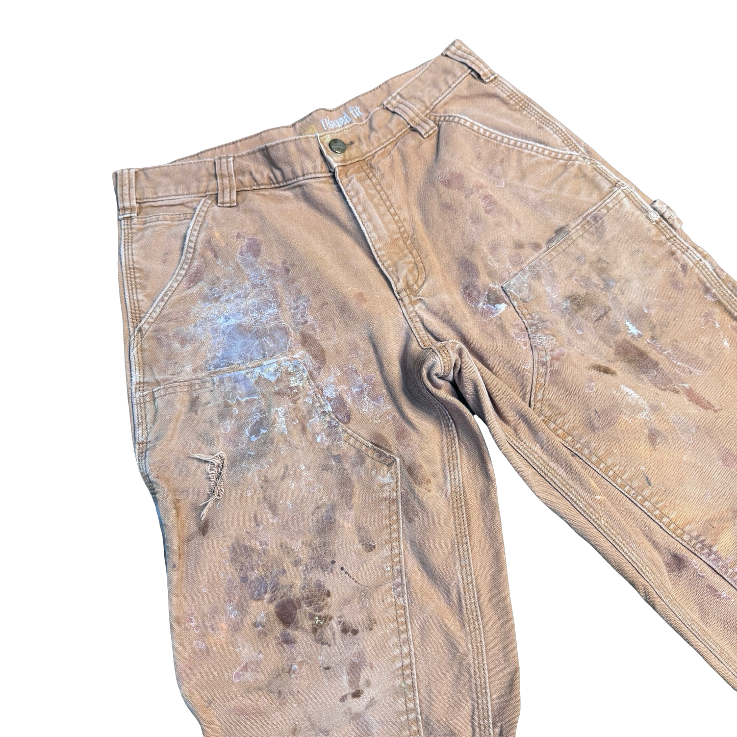 Distressed Carhartt Double Knee Painter Pants
